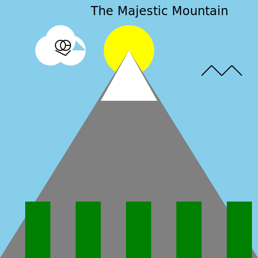 The Majestic Mountain - DrawGPT