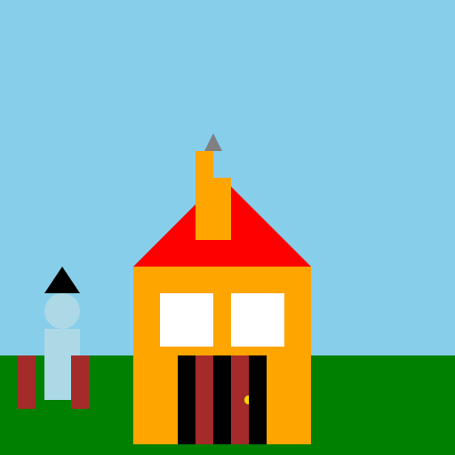 Carpenter Building a Cartoon House - DrawGPT