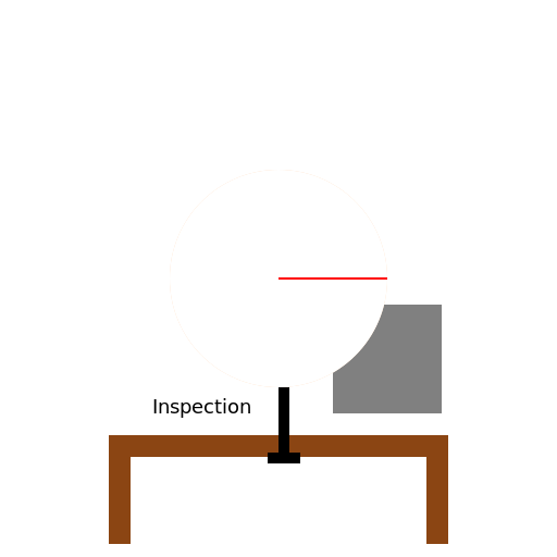 Man Inspecting Small Cube's Painted Surface - DrawGPT
