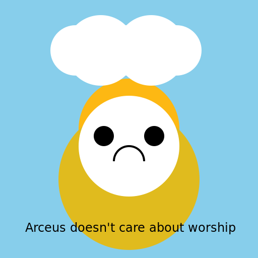 Arceus doesn't care about worship - DrawGPT