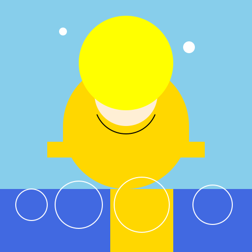 A Monk Meditating by a River - DrawGPT
