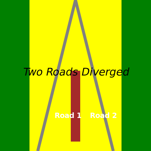 Two Roads Diverged in a Yellow Wood - DrawGPT