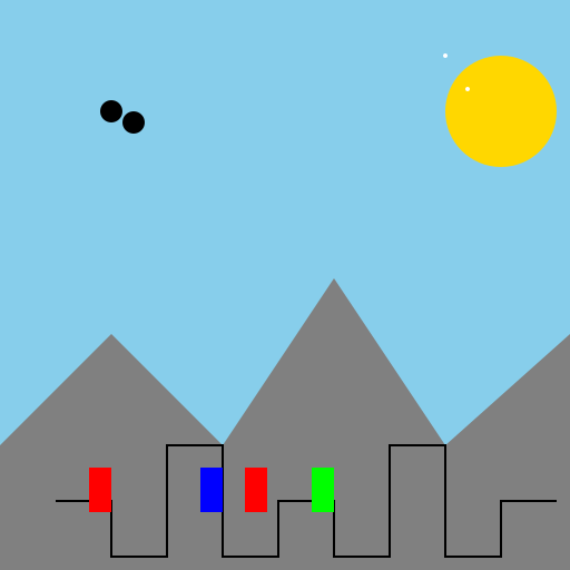 Printed Circuit Landscape - DrawGPT