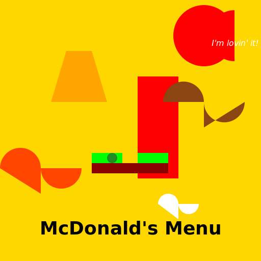 McDonald's Menu - DrawGPT