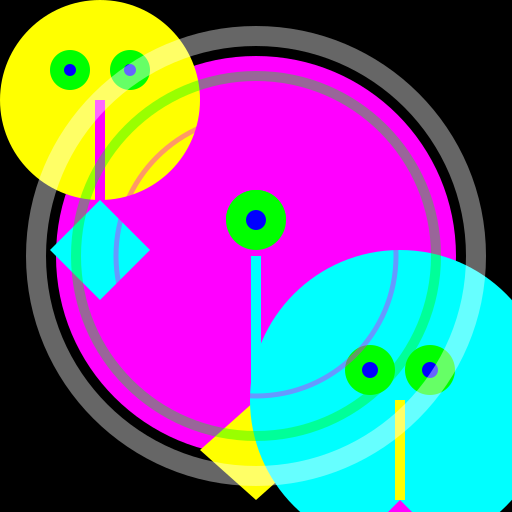 DMT Mechanical Elves in Technicolor - DrawGPT