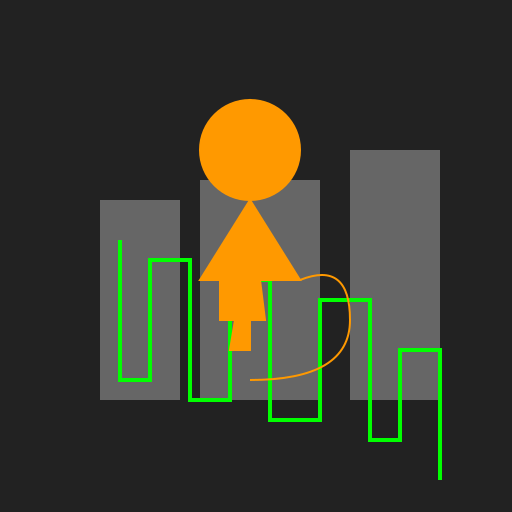 Dystopian Fox Furry in Overgrown Veins and Wrecked Buildings - DrawGPT