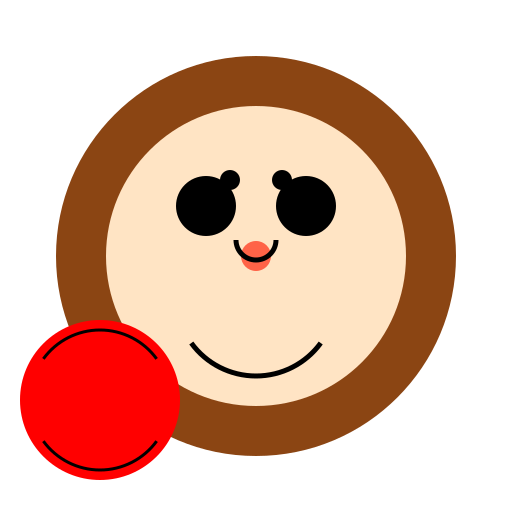 Monkey with a Tomato - DrawGPT