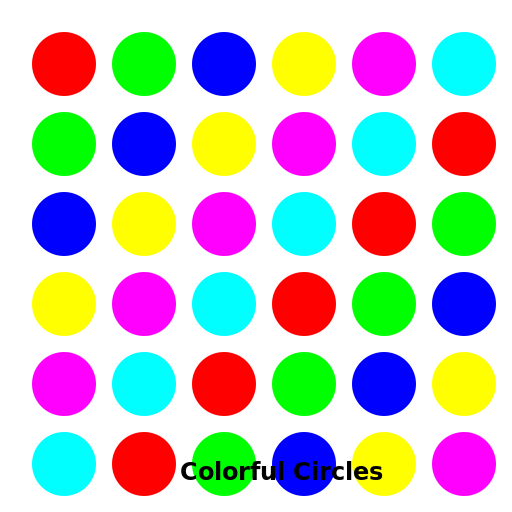 Colorful Circles - DrawGPT