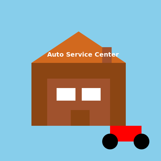 Auto Service Center with a Shop - DrawGPT