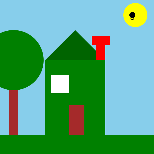 Green Building House - DrawGPT