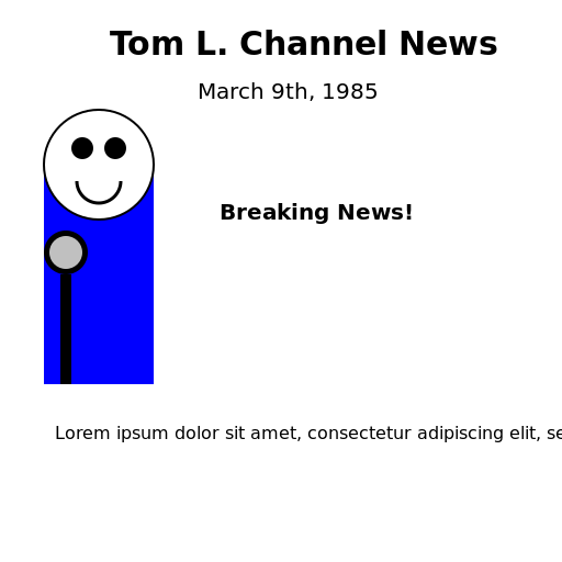 Tom L. channel since 1935 news on March 9th 1985 - DrawGPT