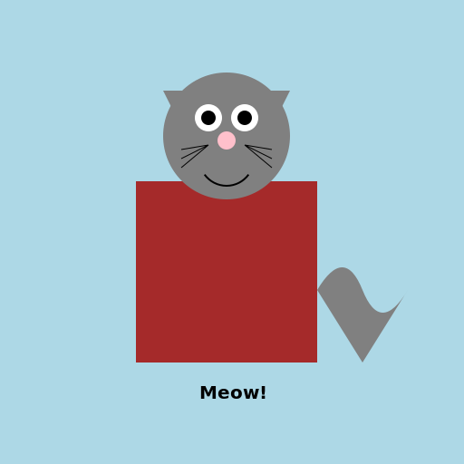 Cat with Hamburger - DrawGPT