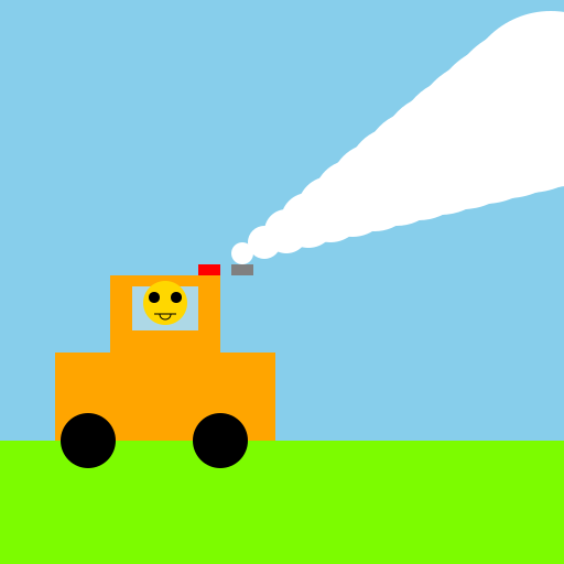 Happy Tractor on a Sunny Day - DrawGPT