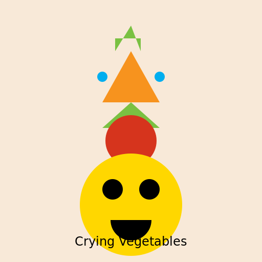 Crying Vegetables Logo - DrawGPT