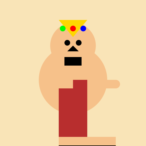 Nawaz Sharif as the King in Costume - DrawGPT