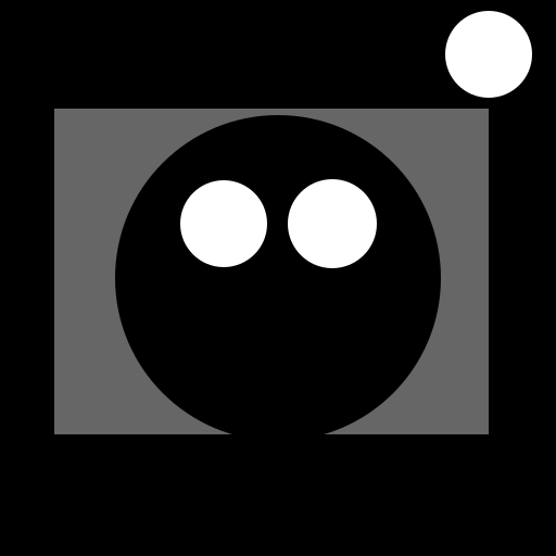 Scary Silhouette Head in a Graveyard - DrawGPT