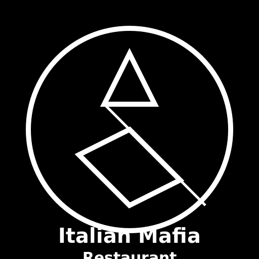 Italian Mafia Restaurant Logo - DrawGPT