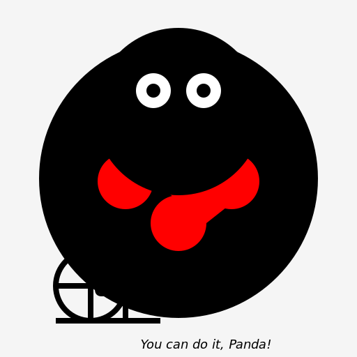 Muscular Panda Hitting the Gym - DrawGPT