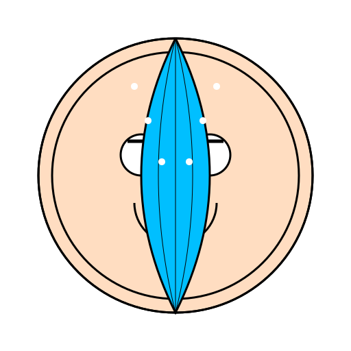 Long blue hair - DrawGPT