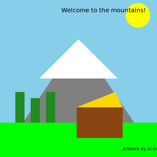 Majestic Mountain - DrawGPT