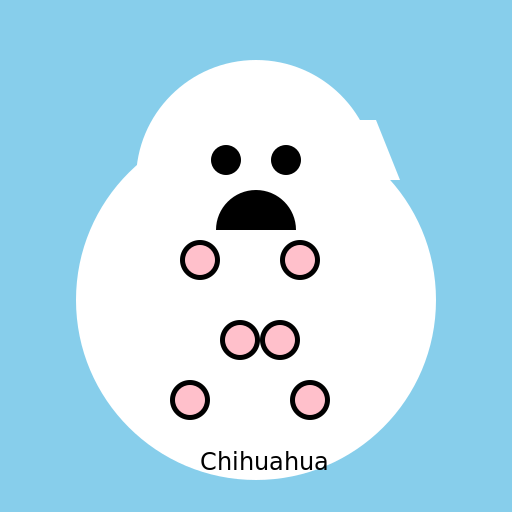 Colorful Cow-Spotted Chihuahua - DrawGPT