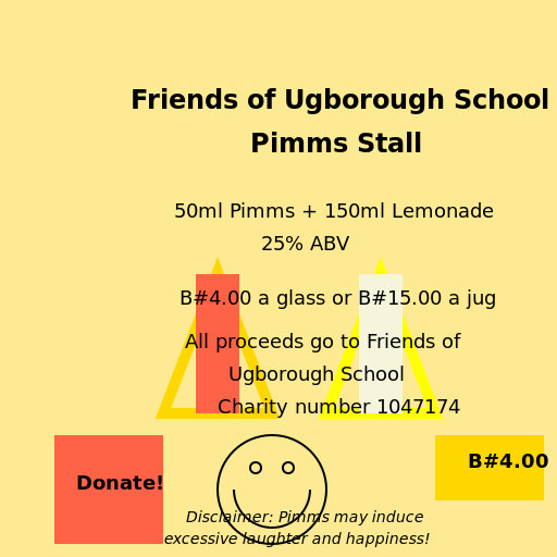 Poster for Friends of Ugborough School Pimms Stall - DrawGPT