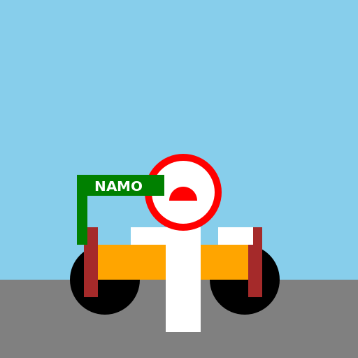 Modi riding bike - DrawGPT