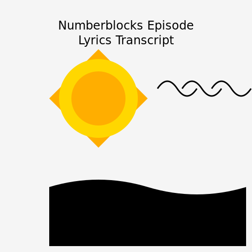 Numberblocks Episode Lyrics Transcript Generate and display lyrics