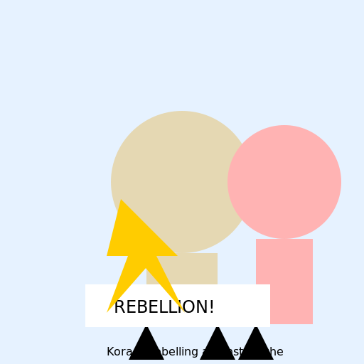 Korach Rebelling Against Moshe - DrawGPT