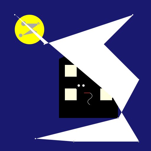 Gangster Mansion at Night - DrawGPT