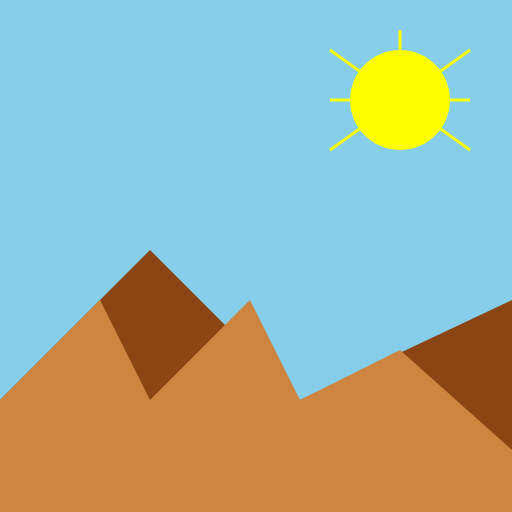 Pemandangan Gunung dengan Cahaya Nur - DrawGPT