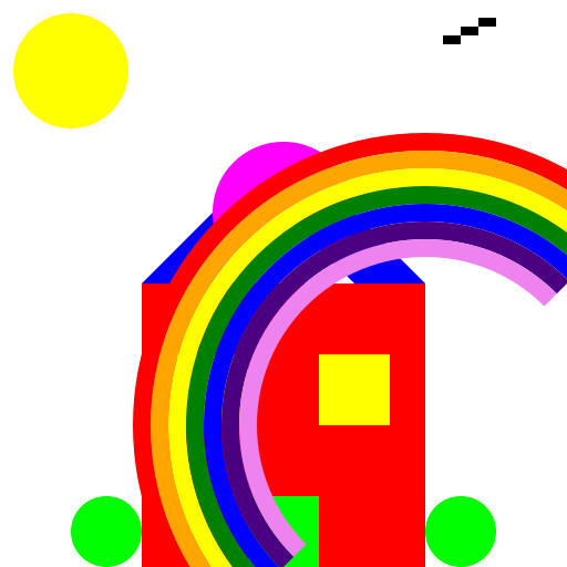 Colorful Maximalist House Exterior - DrawGPT