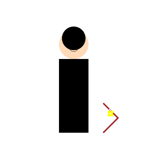 A man enjoying chicken in his stylish black attire - DrawGPT