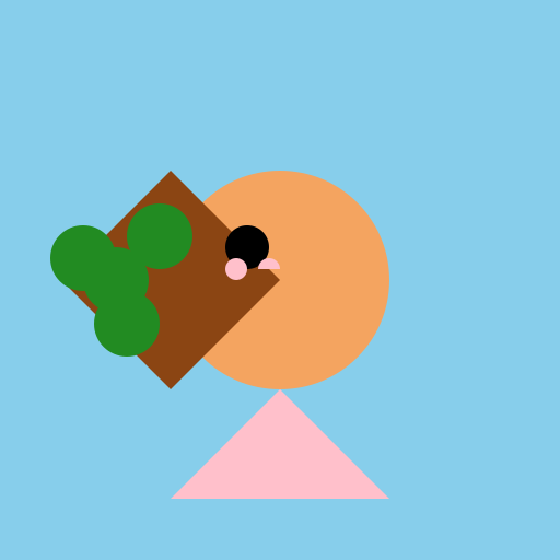 Girl with Tree Arm and One Eye - DrawGPT