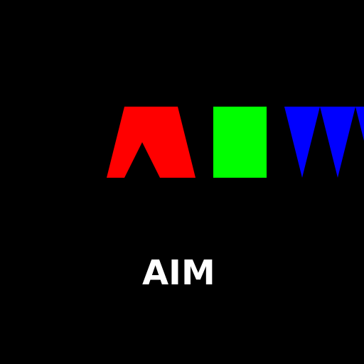 AIM (Artificial Intelligence Messenger) Logo - DrawGPT