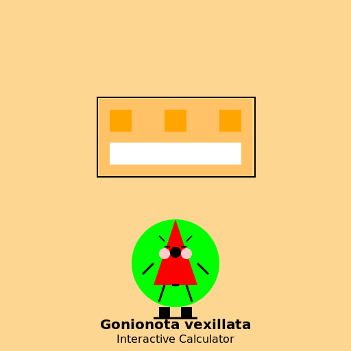 Gonionota vexillata Calculator Logo - DrawGPT