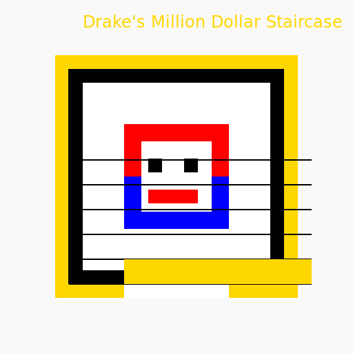 million dollar staircase with drake - DrawGPT