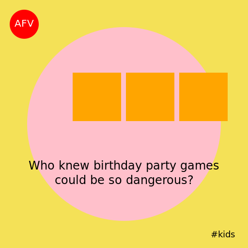 Who knew birthday party games could be so dangerous? - DrawGPT