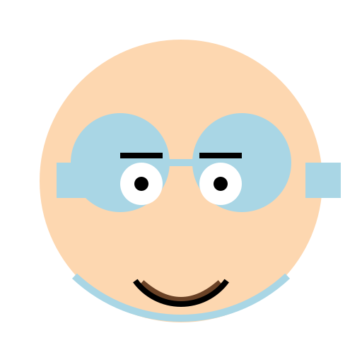 A Boy with Glasses and Beard - DrawGPT