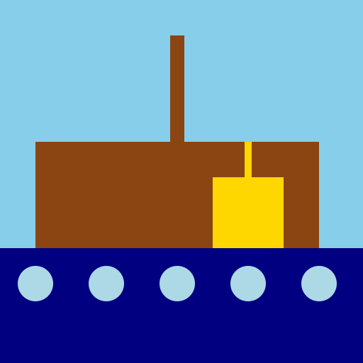A Ship that lets a submarine into the sea - DrawGPT