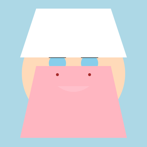 A Girl with White Hijab and Baby Pink Dress - DrawGPT