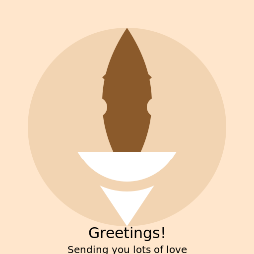 Girl with Long Brown Wavy Hair and White Blouse Postcard - DrawGPT