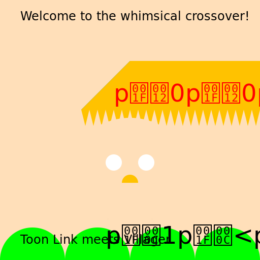 Toon Link meets Villager: A Whimsical Crossover - DrawGPT