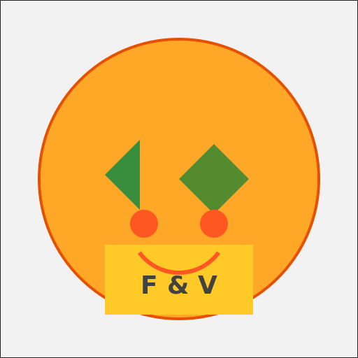 Logo for Fruits and Veggies Chips - DrawGPT