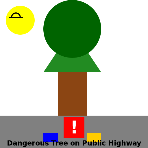 Dangerous Tree on Public Highway Logo - DrawGPT