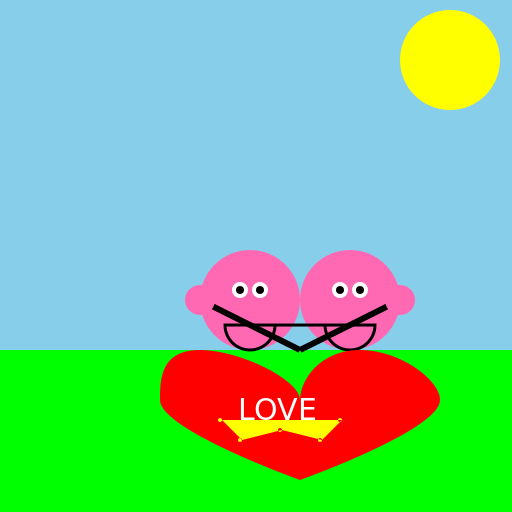 Rainbow Love - Celebrating Diversity and Love in All Colors - DrawGPT