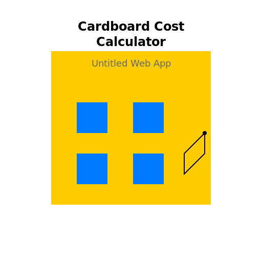 Cardboard Cost Calculator Logo - DrawGPT
