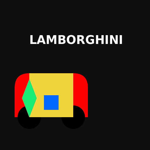 Colorful Drifting Lamborghini - DrawGPT