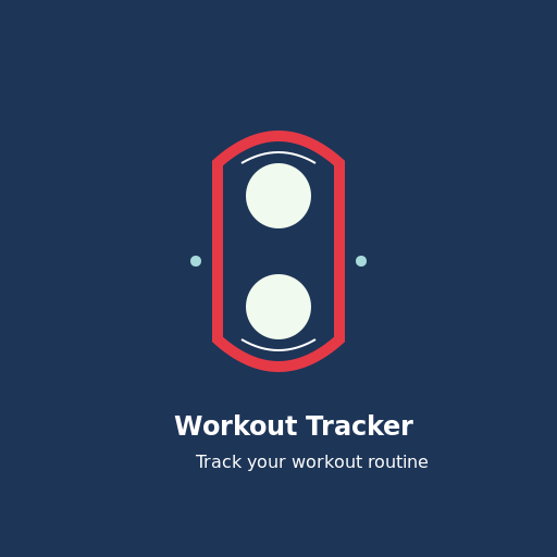 Workout Tracker Logo - Fitness at a Glance - DrawGPT