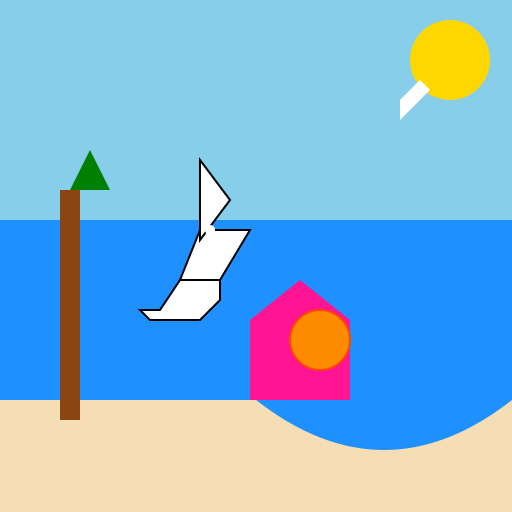 A Day at the Beach - DrawGPT